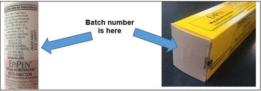 Where to find the batch number